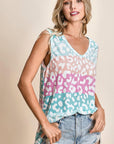 BiBi Leopard V-Neck Tank