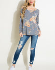 Floral Loose Fit Boxy Top