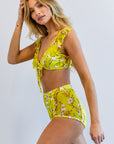 Davi & Dani Floral Printed Two Piece - Online Only