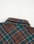 Plaid Print Chest Pockets Buttoned Shacket