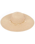 Shell And Pearl Mix Charm Floppy Sun Hat