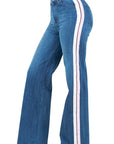 GJG Denim Striped Wide Leg Jean