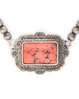 Western Stone Pendant Beads Collar Necklace