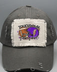 Game Day Purple Helmet Touchdown Season Patch Hat