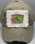 Game Day Green Helmet Touchdown Season Patch Hat