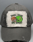 Game Day Green Football Helmet Big Spirit Patch Hat