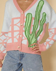 Cactus Resort Knit Cardigan