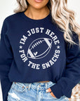 Fall Game Day Here For The Snacks Sweatshirt