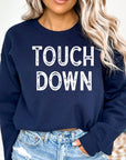 Game Day Fall Touch Down Graphic Sweatshirt