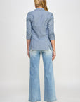 Denim Lab USA High Rise Relaxed Wide Leg Jeans