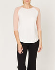 Fabina Cotton Jersey Raglan Top