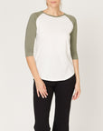 Fabina Cotton Jersey Raglan Top