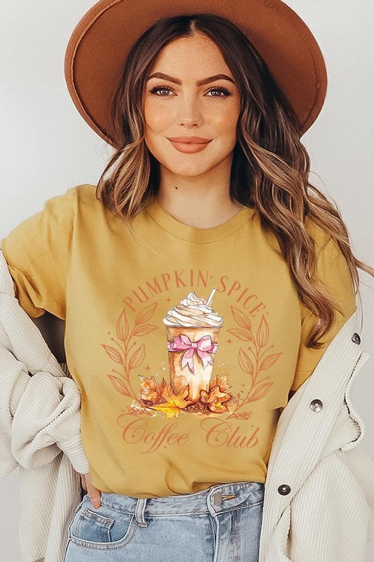 Pumpkin Spice Coffee Club Graphic Tee