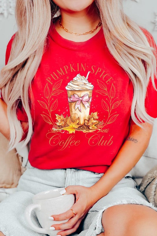 Pumpkin Spice Coffee Club Graphic Tee