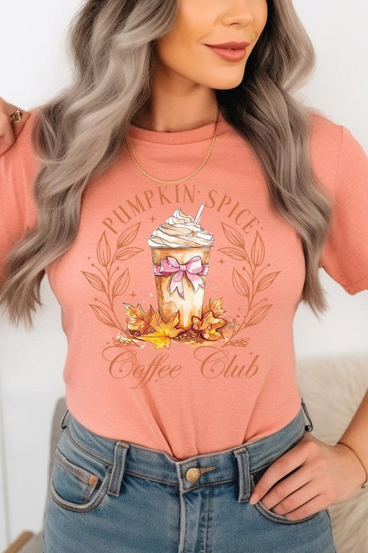 Pumpkin Spice Coffee Club Graphic Tee