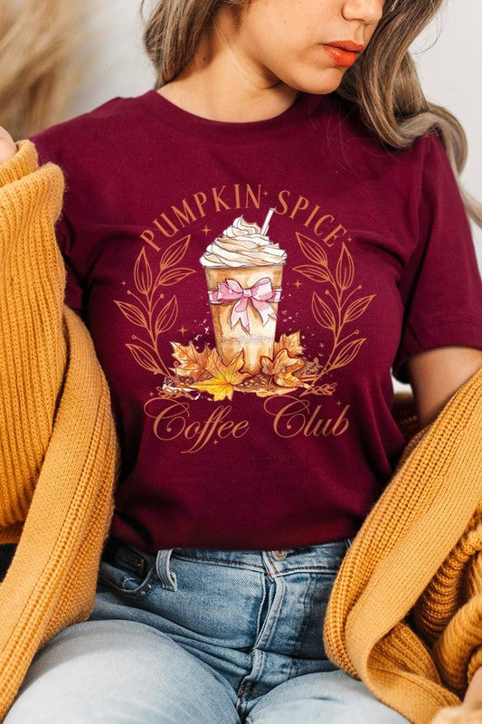 Pumpkin Spice Coffee Club Graphic Tee