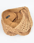 Faux Straw Oversize Hobo Shoulder Bag