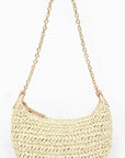 Faux Straw Fashion Shoulder Bag