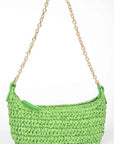 Faux Straw Fashion Shoulder Bag