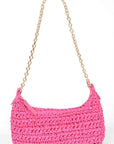 Faux Straw Fashion Shoulder Bag