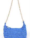 Faux Straw Fashion Shoulder Bag