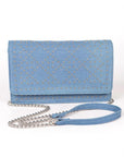 Studded Denim Crossbody Bag