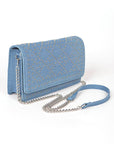 Studded Denim Crossbody Bag