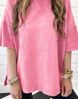 Women's Exposed Seam Drop Shoulder Oversized Tee