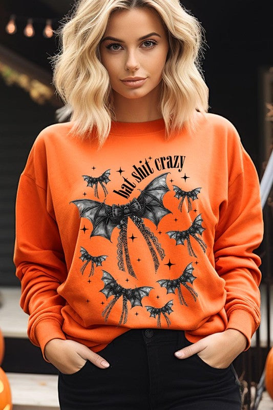 Halloween Bat Shit Crazy Graphic Sweatshirts