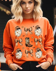 Western Halloween Graphic Fleece Sweatshirts