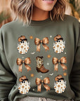 Western Halloween Graphic Fleece Sweatshirts