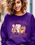 Girl Loves Fall Graphic Fleece Sweatshirts