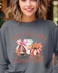 Girl Loves Fall Graphic Fleece Sweatshirts