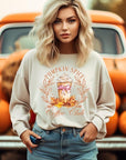 Pumpkin Spice Coffee Club Graphic Sweatshirts