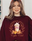 Pumpkin Spice Coffee Club Graphic Sweatshirts