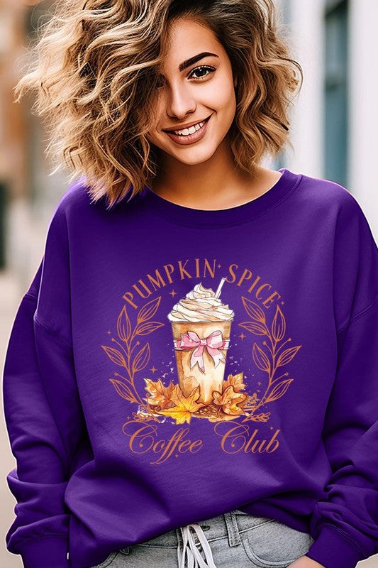 Pumpkin Spice Coffee Club Graphic Sweatshirts