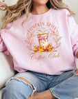 Pumpkin Spice Coffee Club Graphic Sweatshirts