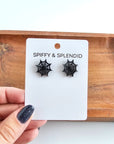 Spider Web Studs - Black