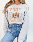 Fall Pumpkin Spice Social Club Graphic Sweatshirt