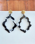 Talia Earrings - Onyx Black