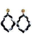 Talia Earrings - Onyx Black