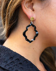 Talia Earrings - Onyx Black