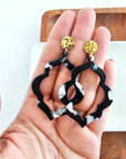 Talia Earrings - Onyx Black