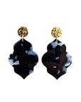 Natalia Earrings - Onyx Black