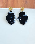 Natalia Earrings - Onyx Black