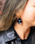 Natalia Earrings - Onyx Black