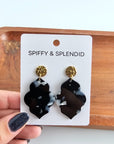 Natalia Earrings - Onyx Black