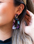 Avery Earrings - Midnight Opal