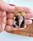 Mia Mini Earrings - Midnight Opal