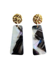 Mia Mini Earrings - Midnight Opal